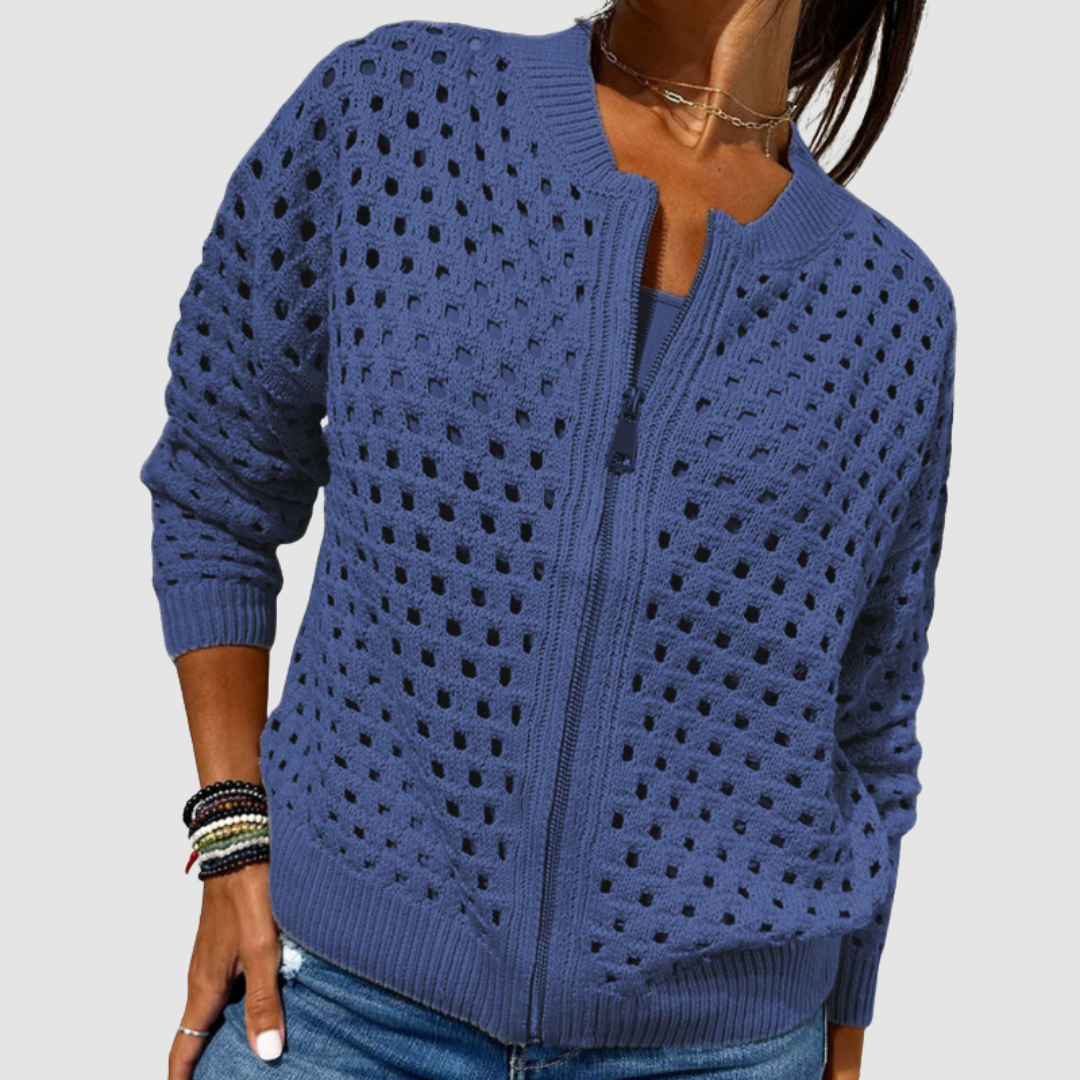 Phaedra | Premium Knitted Hole Cardigan