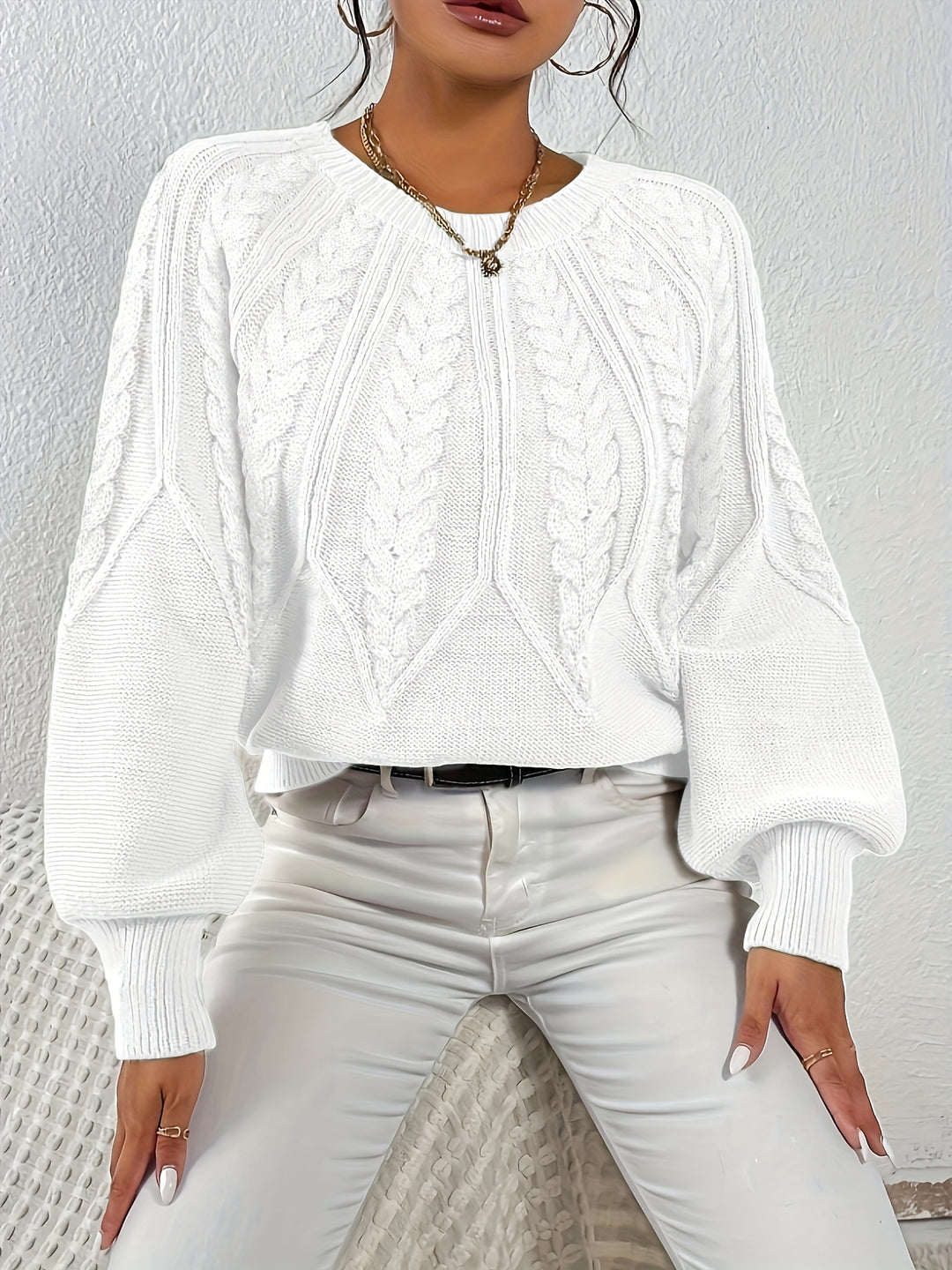 Ophelia | Relaxed Cable-Knit Sweater