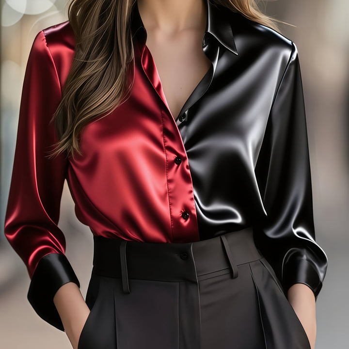 Lydia | Refined Colour-Block Shirt