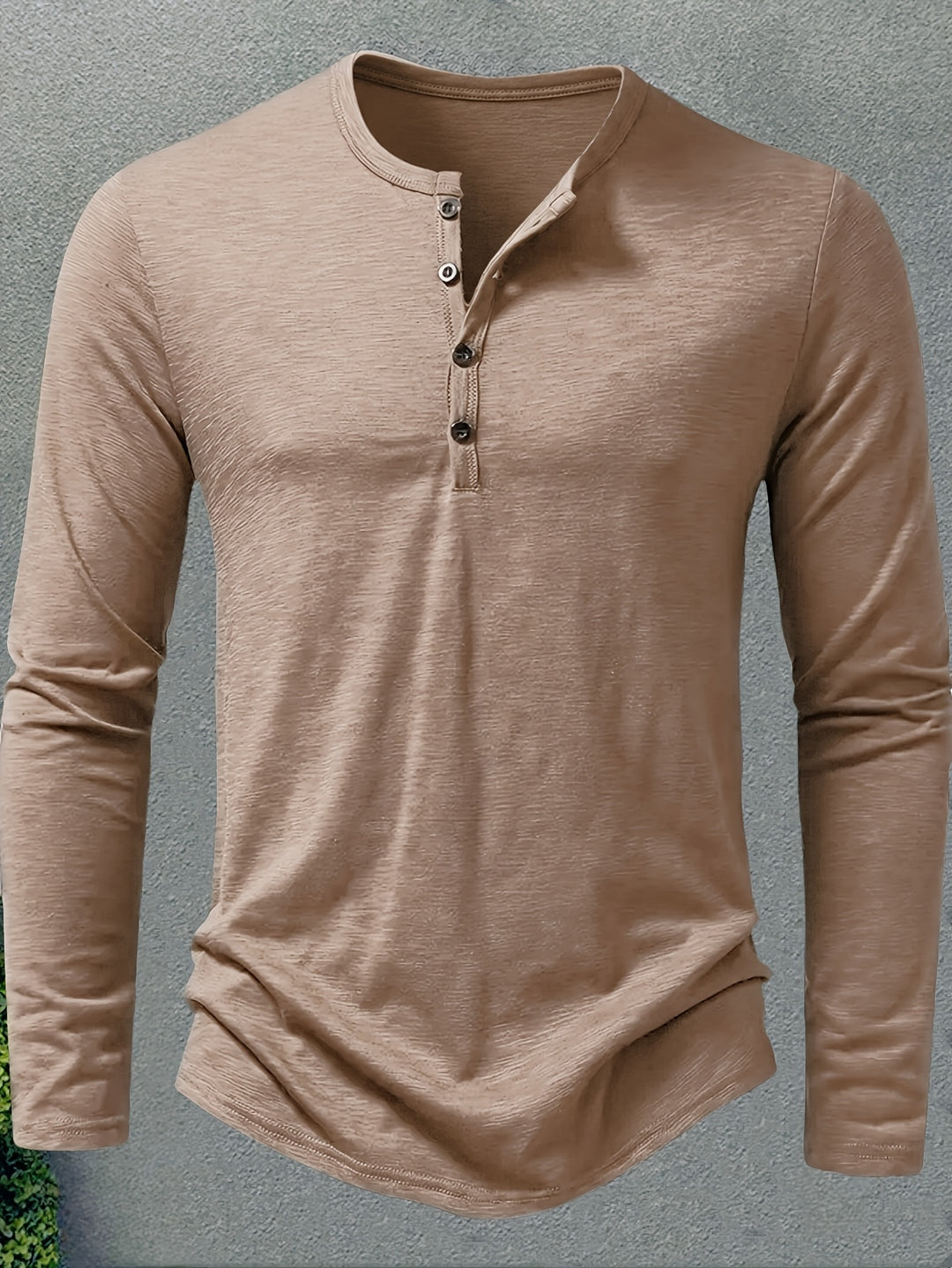 Rhys | Button-Placket Long-Sleeve Henley