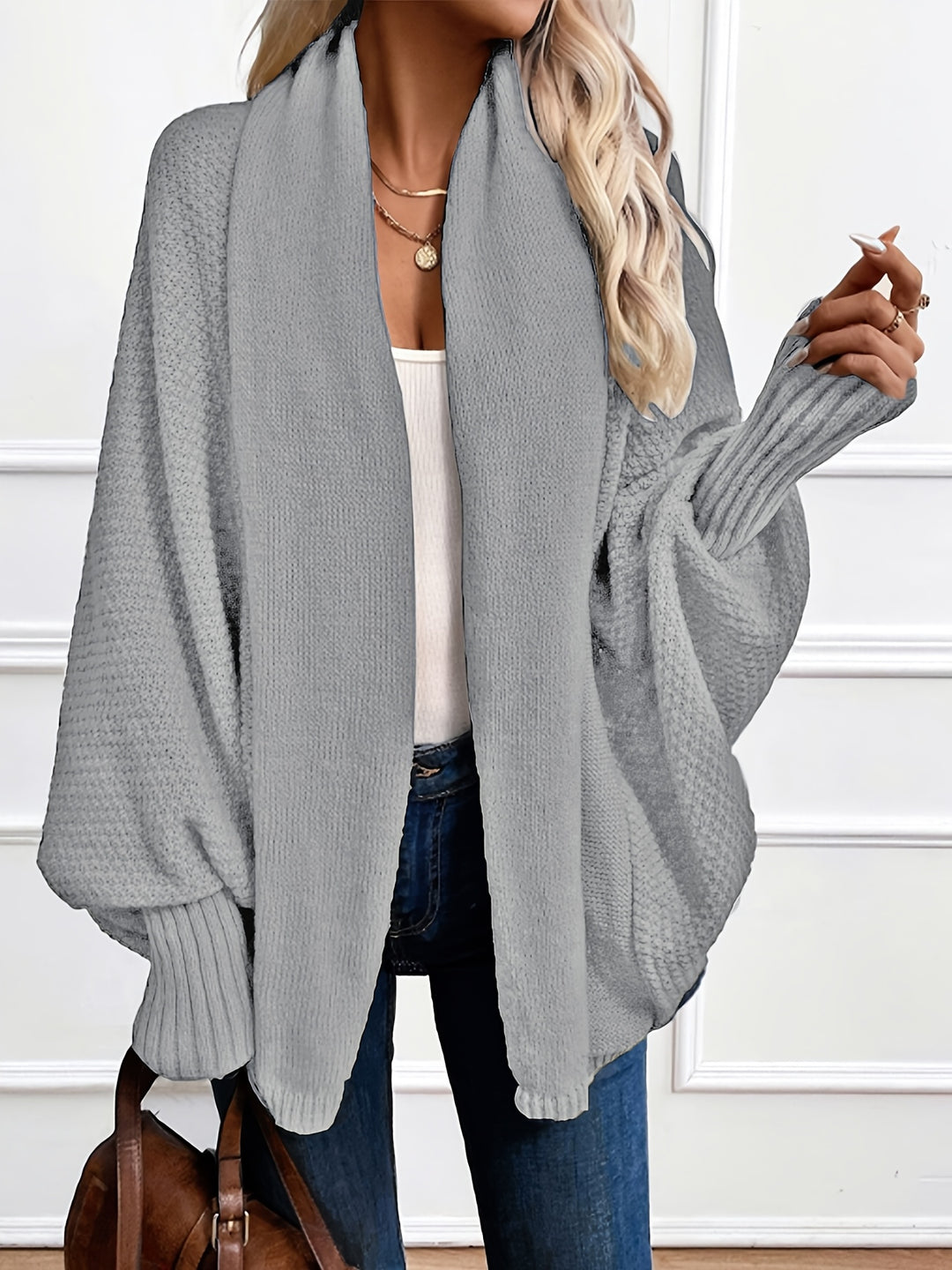 Odessa | Draped Shawl-Collar Cardigan
