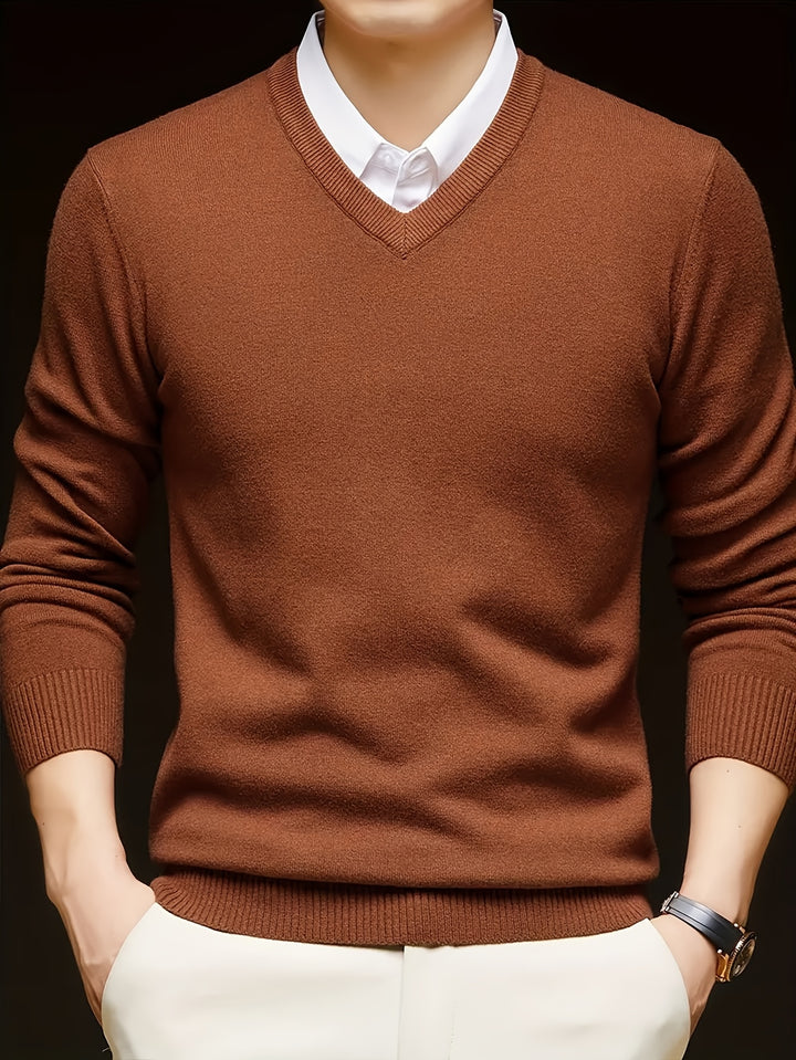 Nigel | Refined V-Neck Jumper