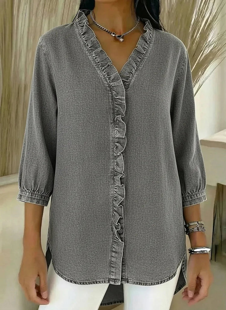 Lillian | Stylish Ruffle Mid Sleeve Blouse