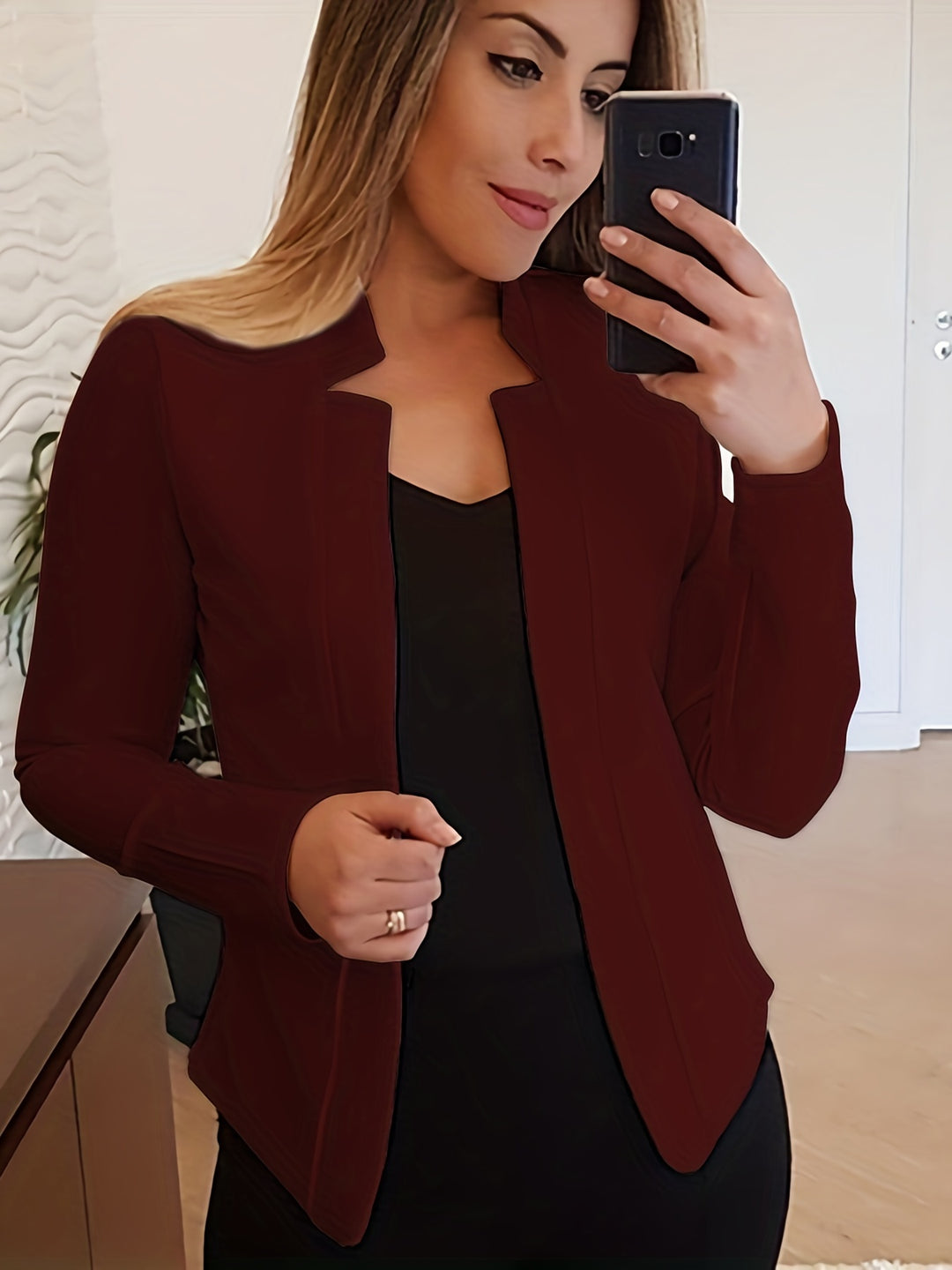 Corinne | Relaxed Open-Front Jacket