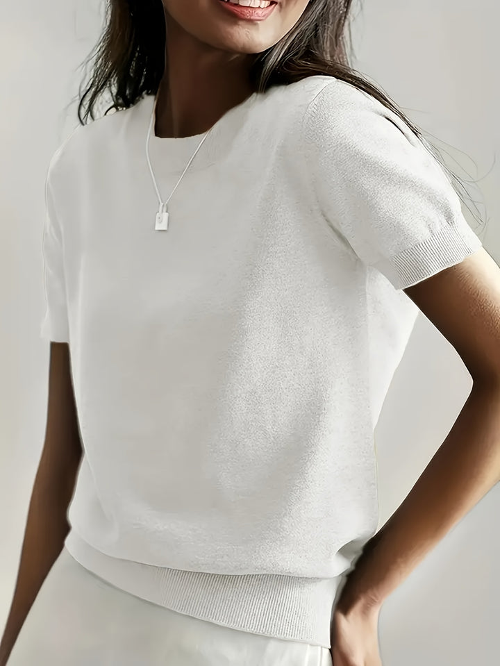 Tabitha | Softly Draped Short-Sleeve Top