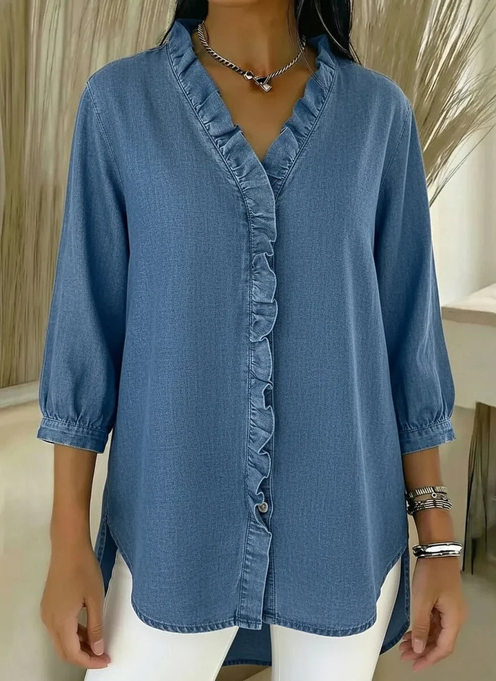 Lillian | Stylish Ruffle Mid Sleeve Blouse