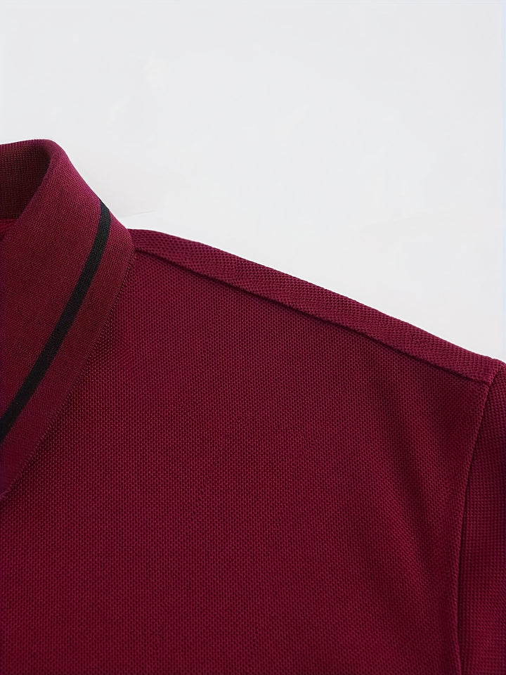Reginald | Refined Long-Sleeve Polo Shirt