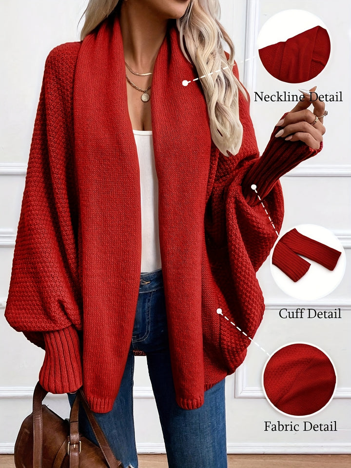 Odessa | Draped Shawl-Collar Cardigan