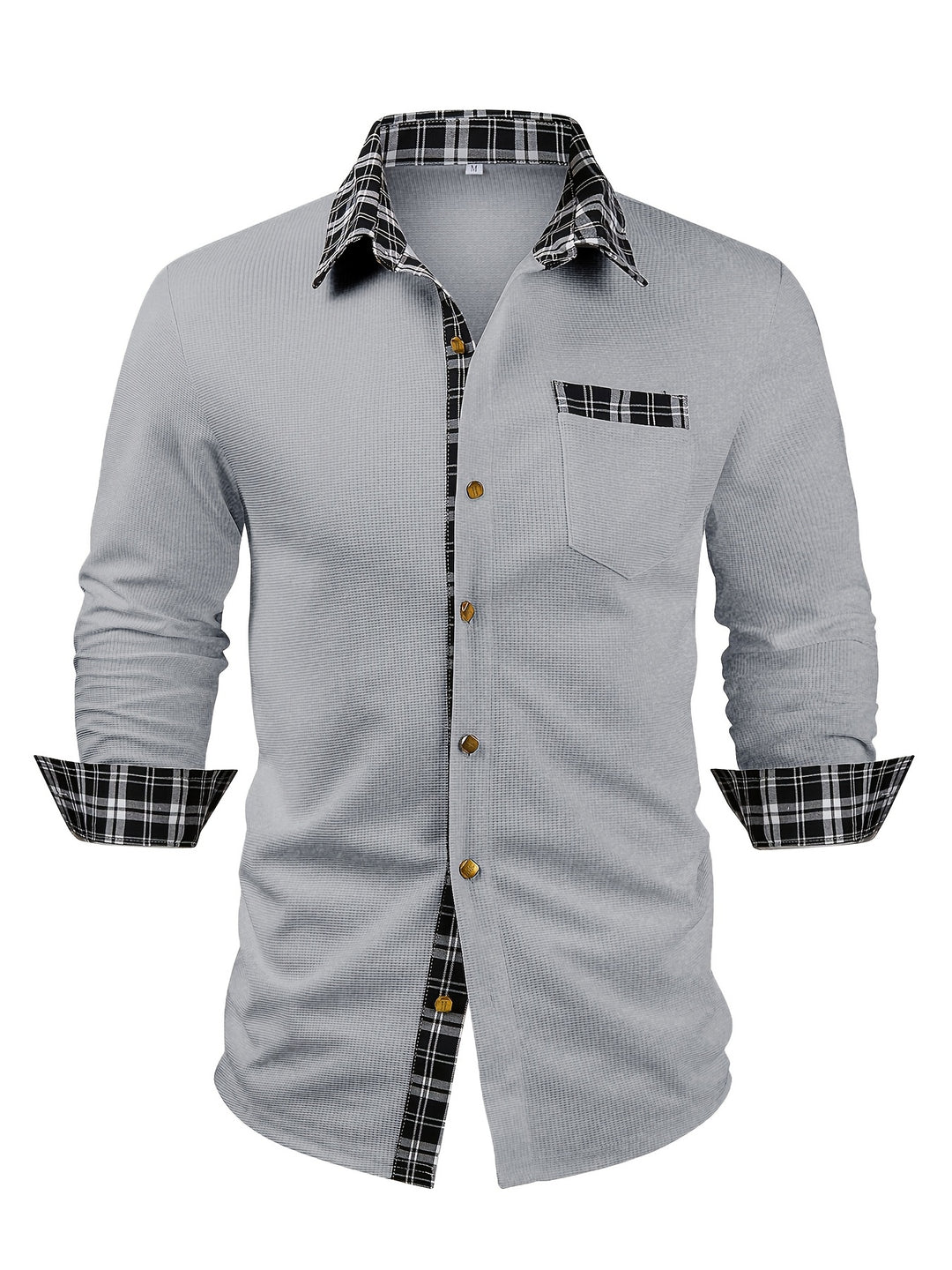 Curtis | Textured Contrast-Trim Shirt