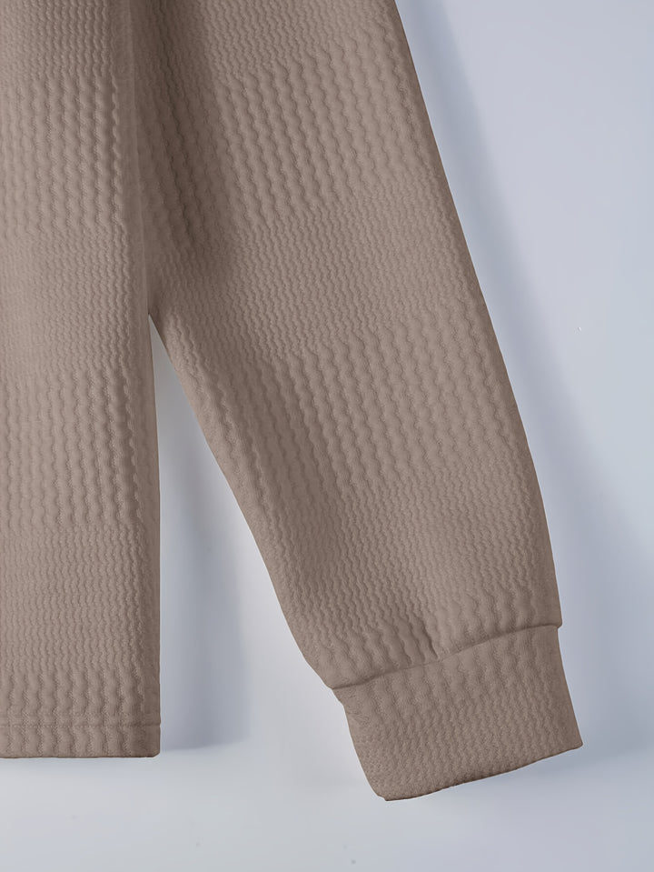 Clifford | Textured Long Sleeve Polo Shirt