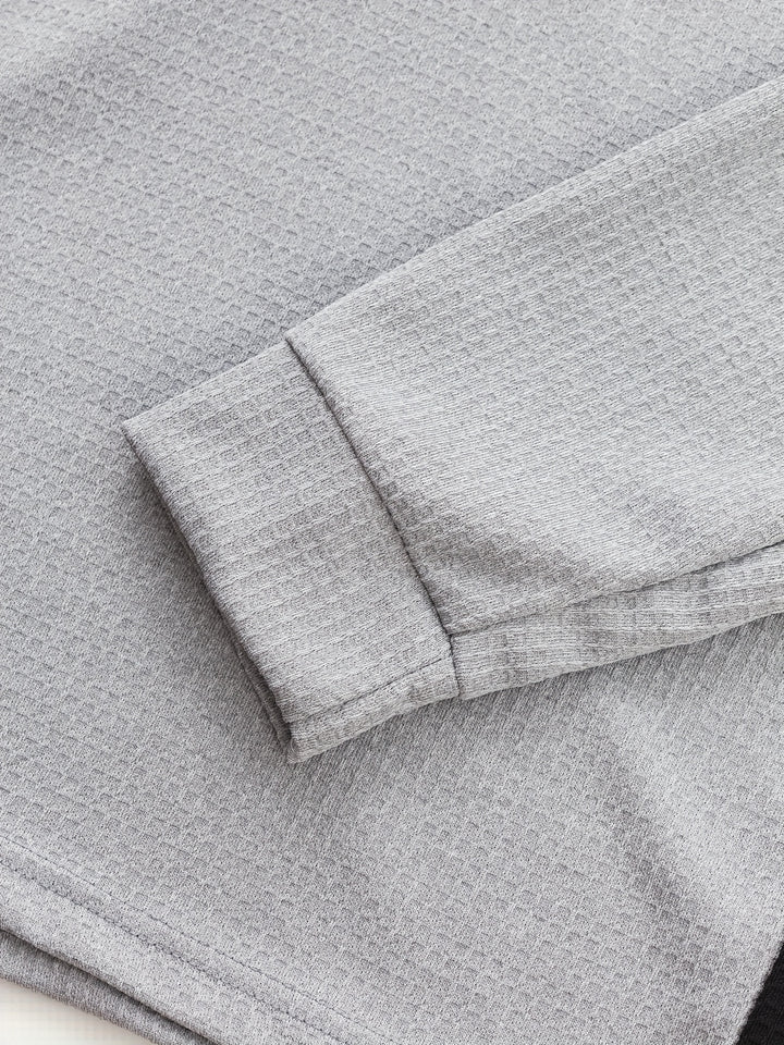 Sawyer | Textured Contrast Henley Shirt