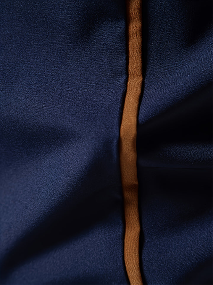 Damon | Contrast-Trim Slim Fit Shirt