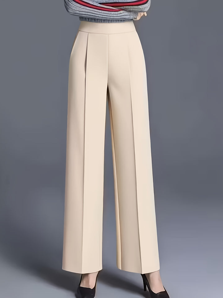 Marlene | High-Waisted Straight-Leg Trousers