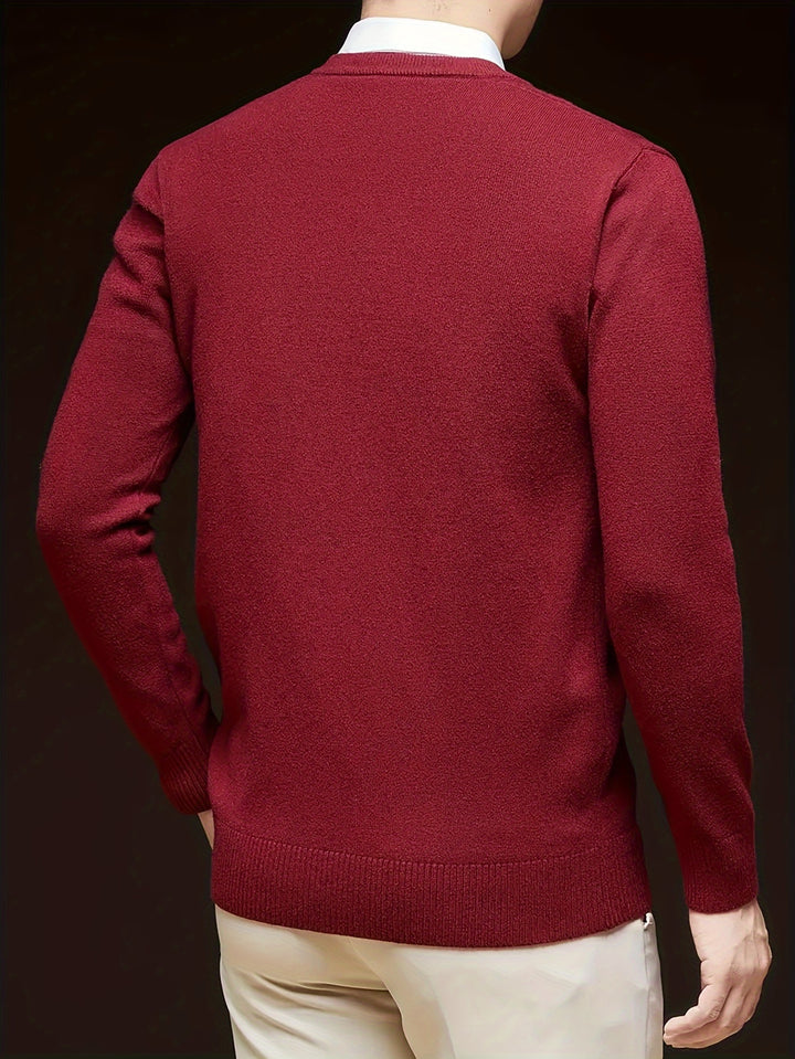 Nigel | Refined V-Neck Jumper