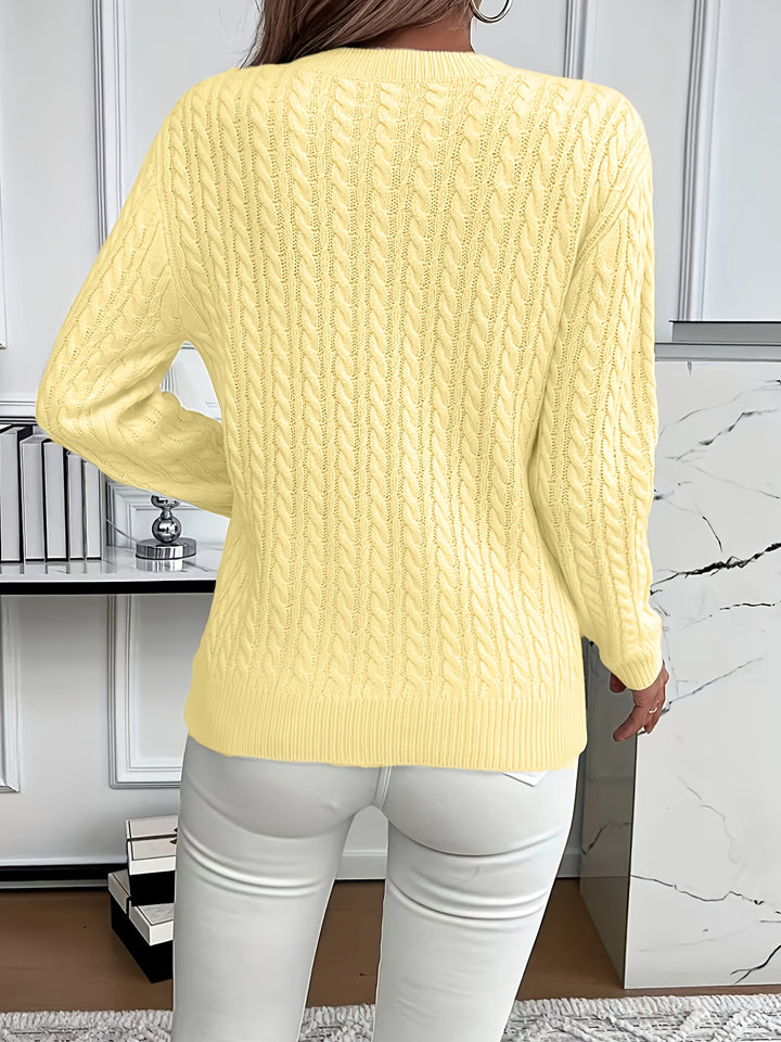 Lorelei | Cable-Knit Round Neck Sweater