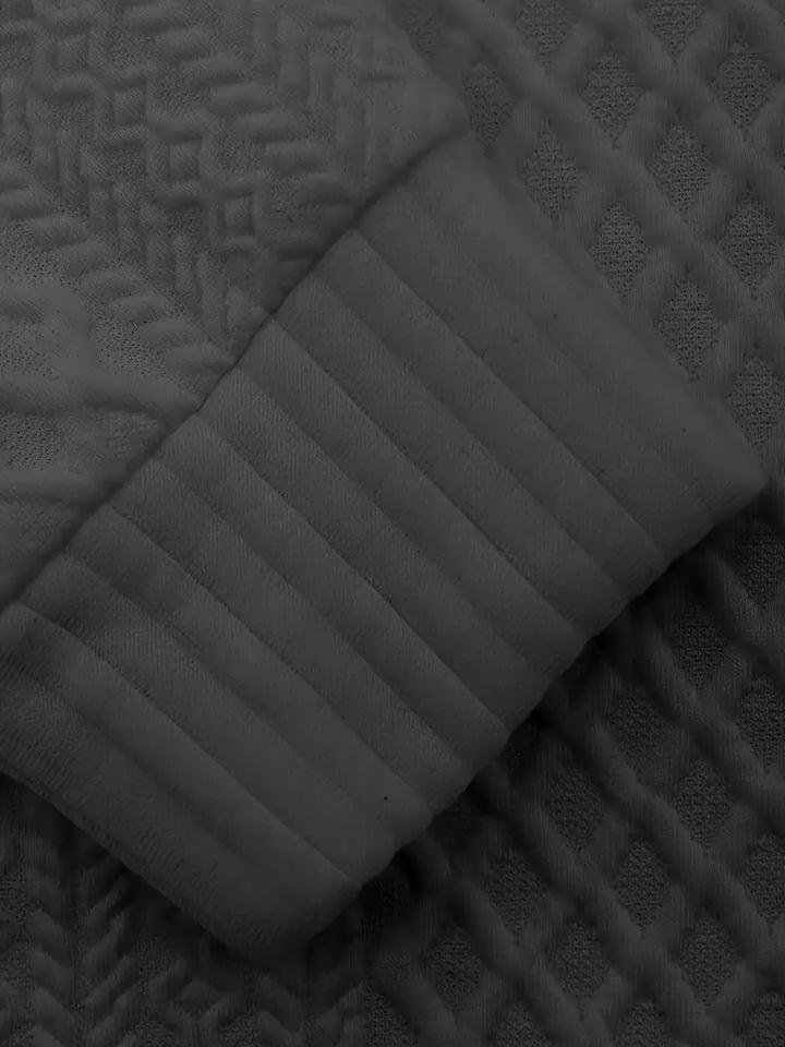 Gabriel | Textured Stand-Collar Jumper