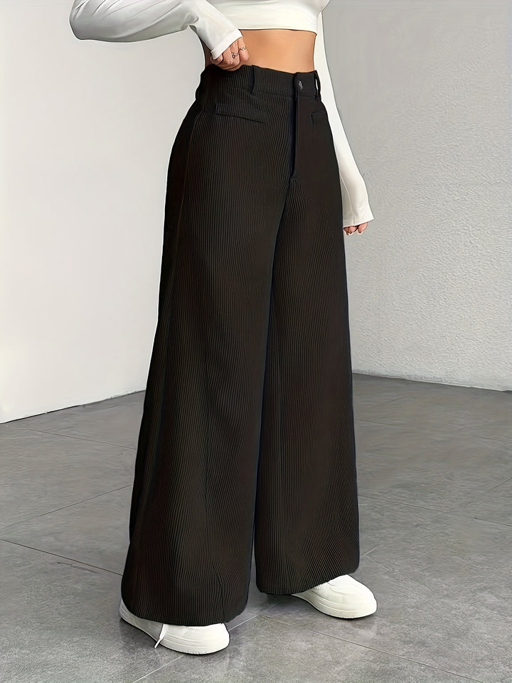 Nora | High-Waisted Wide-Leg Trousers