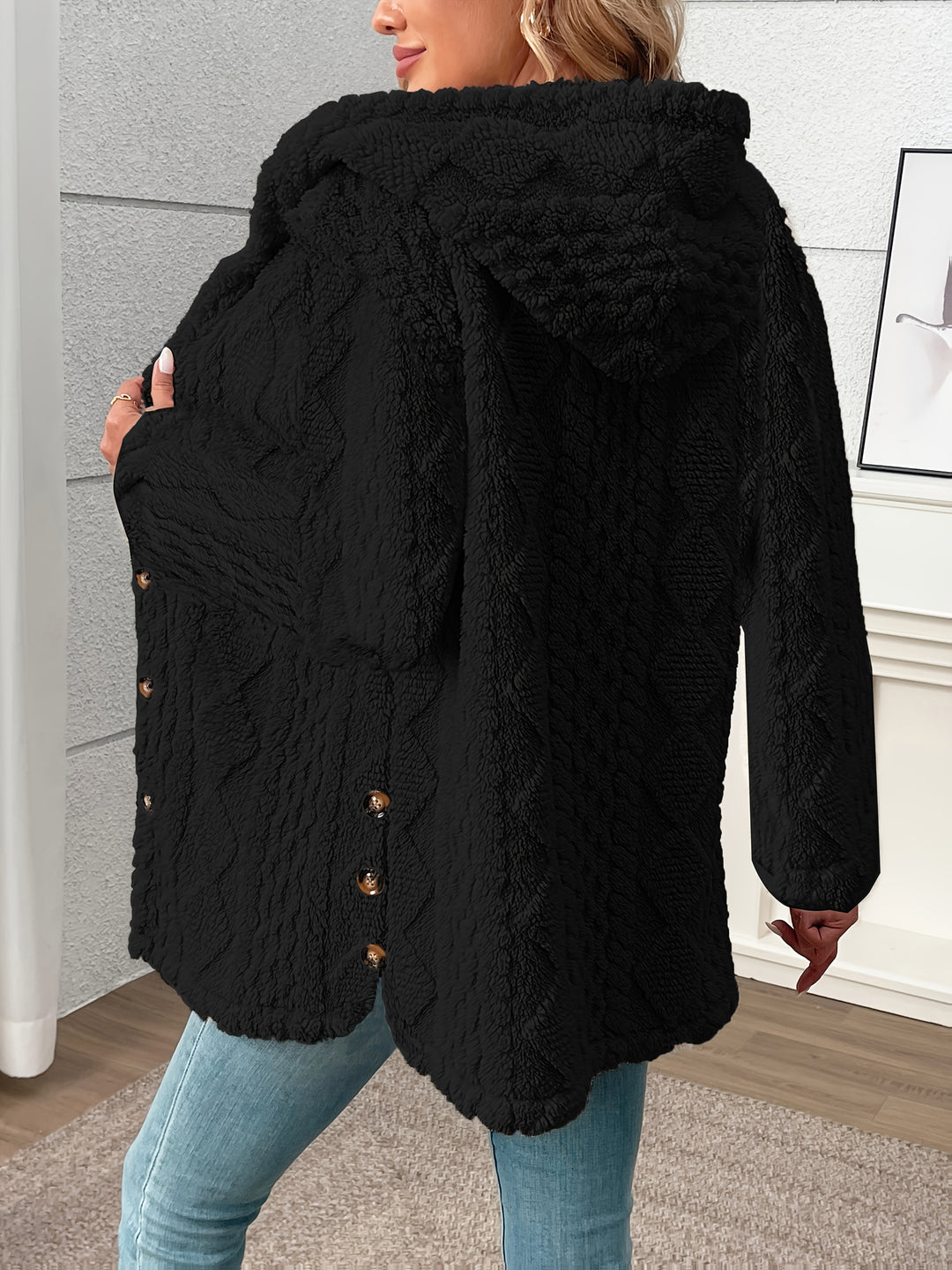 Sloane | Textured Hooded Jacket