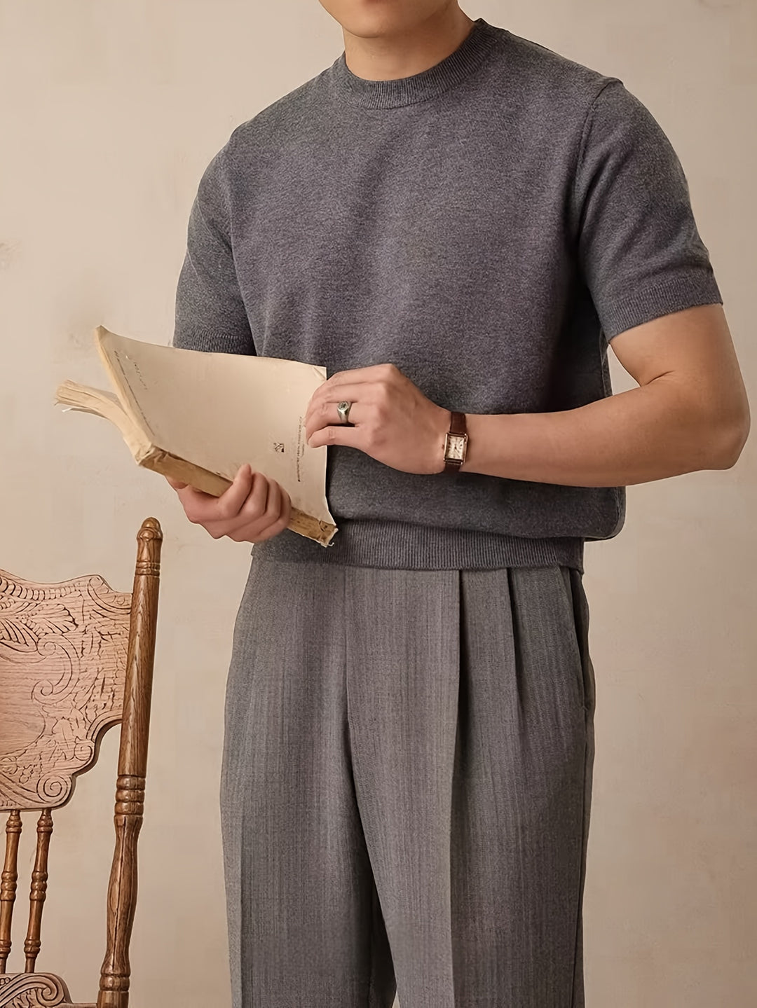 Rowland | Refined Short-Sleeve Knit Top