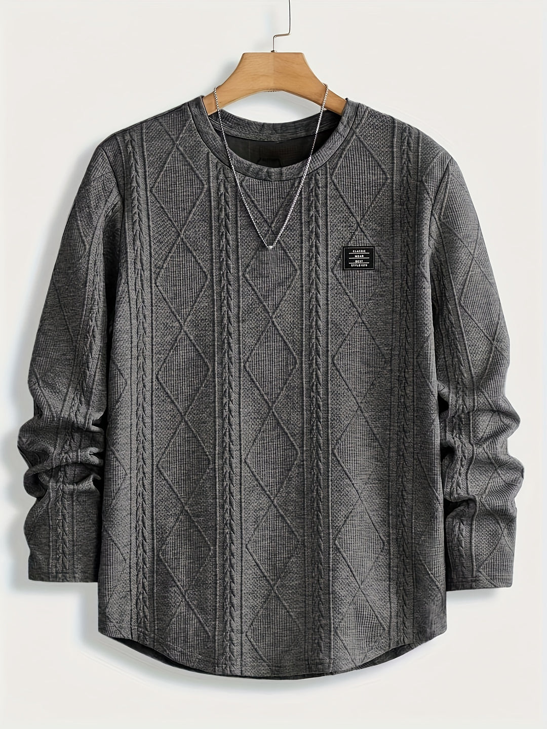 Clifford | Textured Knit-Look Long Sleeve Top