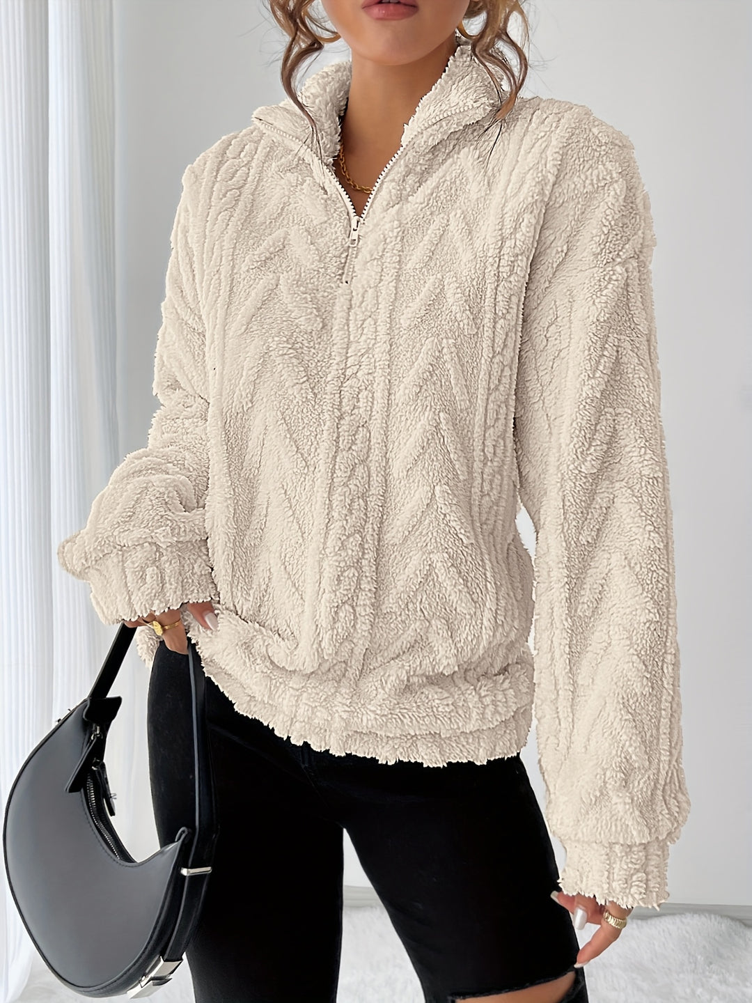 Susanna | Cosy Textured Sweatshirt
