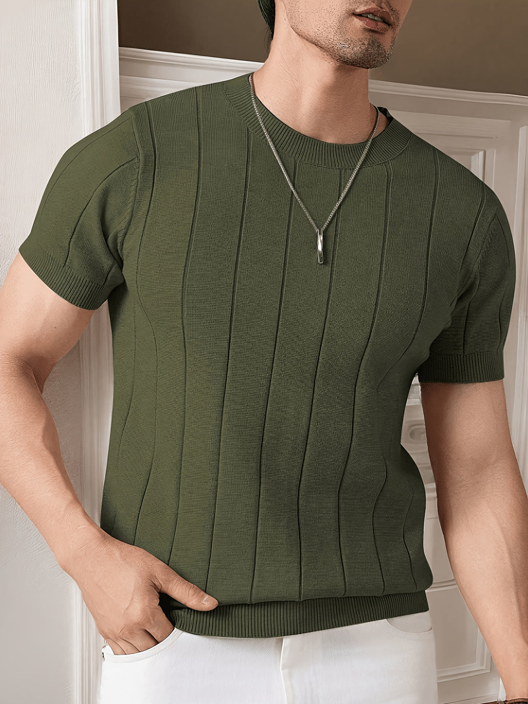 Julian | Ribbed Short-Sleeve Top