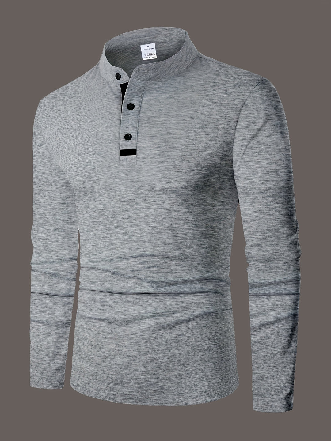 Reginald | Refined Long-Sleeve Henley Shirt