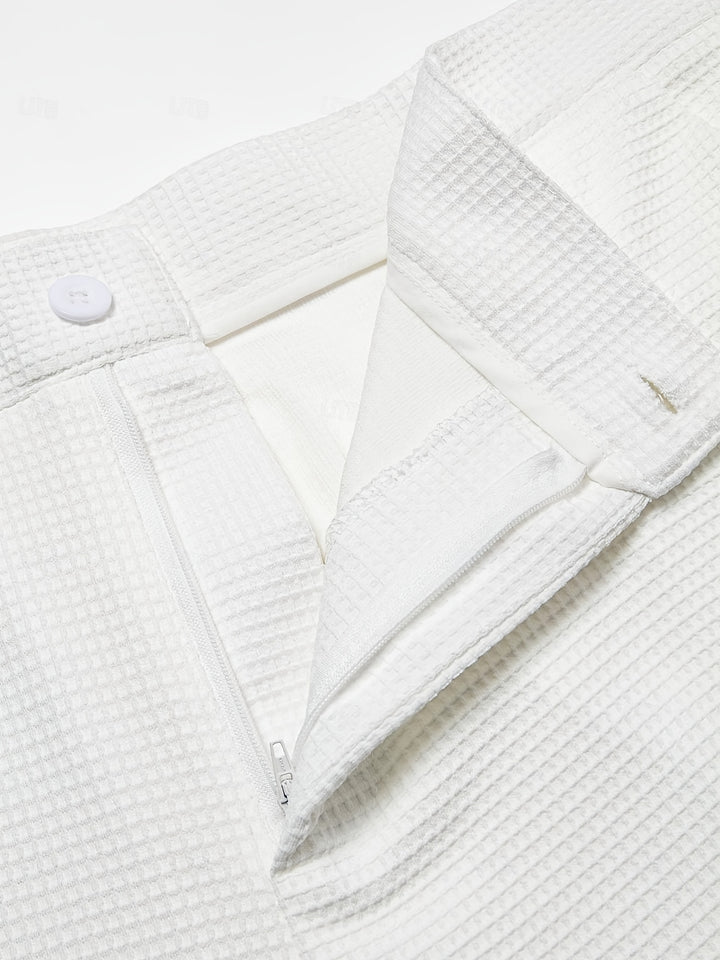 Vaughn | Textured Wide-Leg Trousers