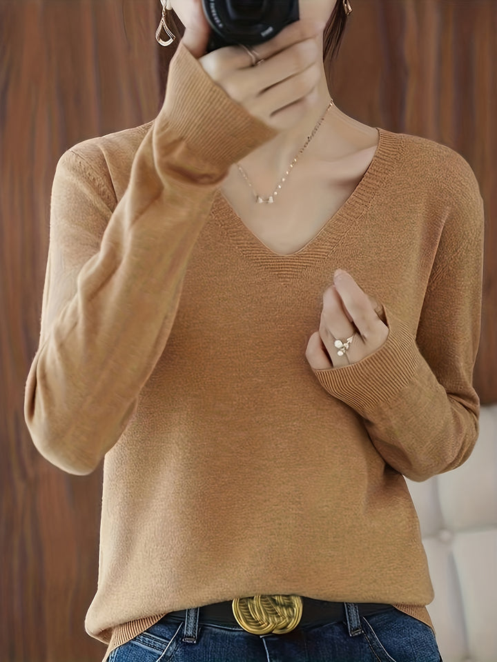 Deborah | Relaxed V-Neck Sweater