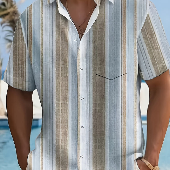 Sullivan | Coastal Striped Short Sleeve Shirt