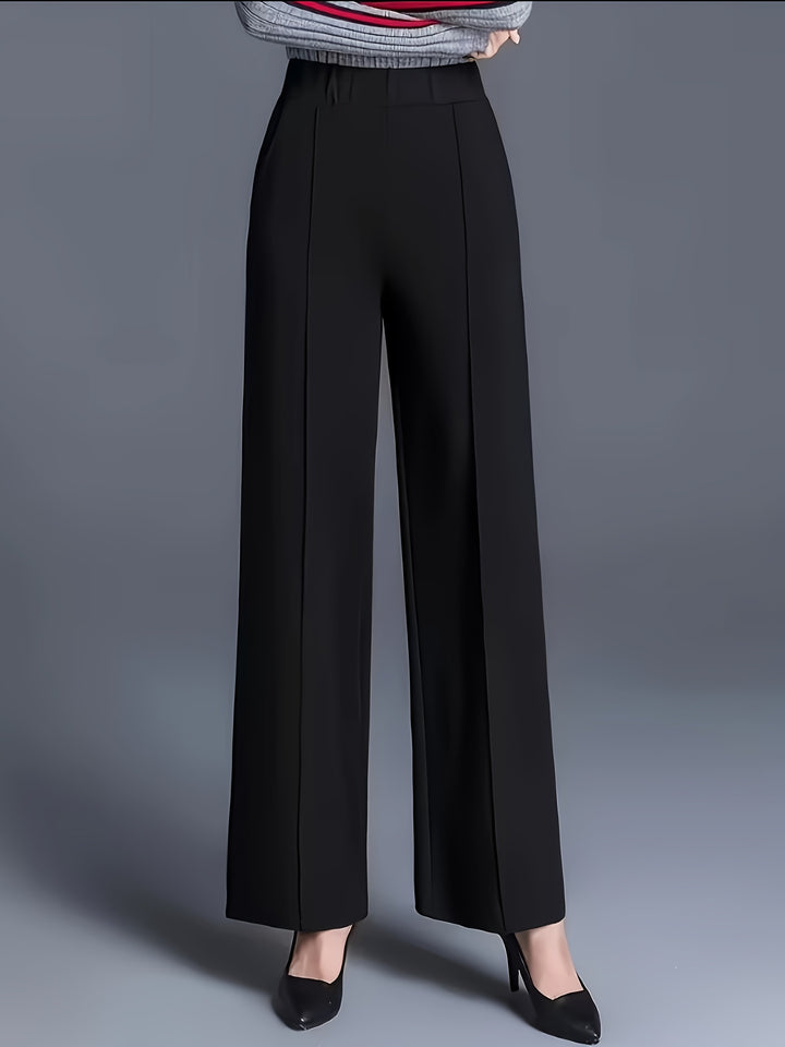 Marlene | High-Waisted Straight-Leg Trousers