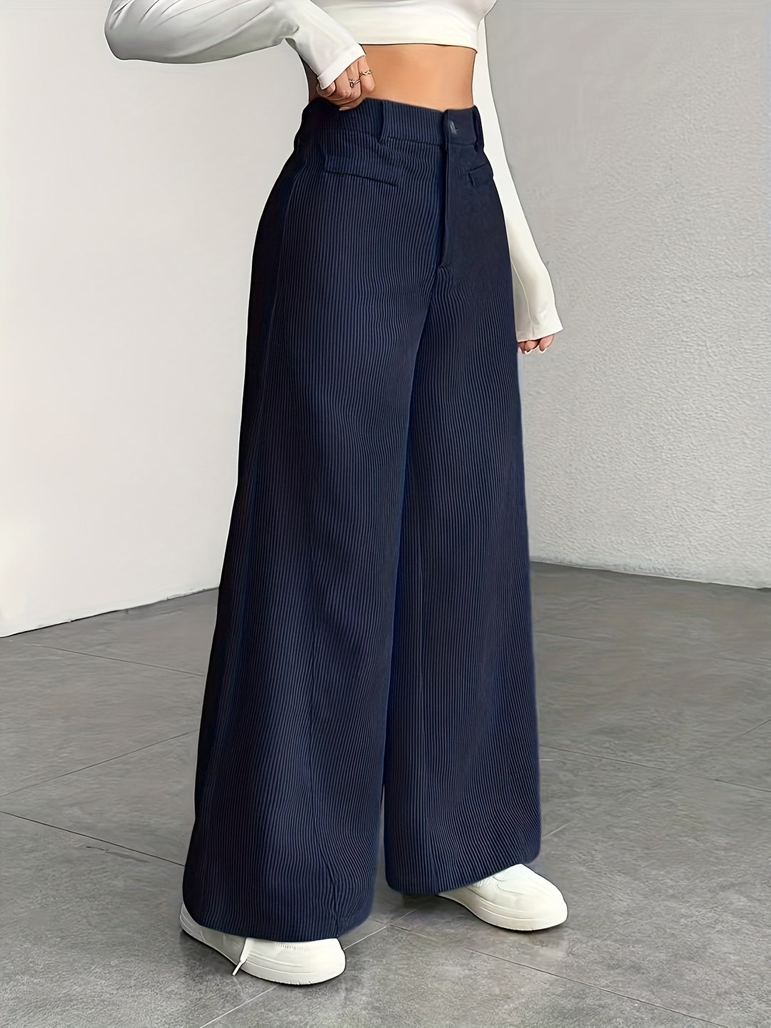 Nora | High-Waisted Wide-Leg Trousers