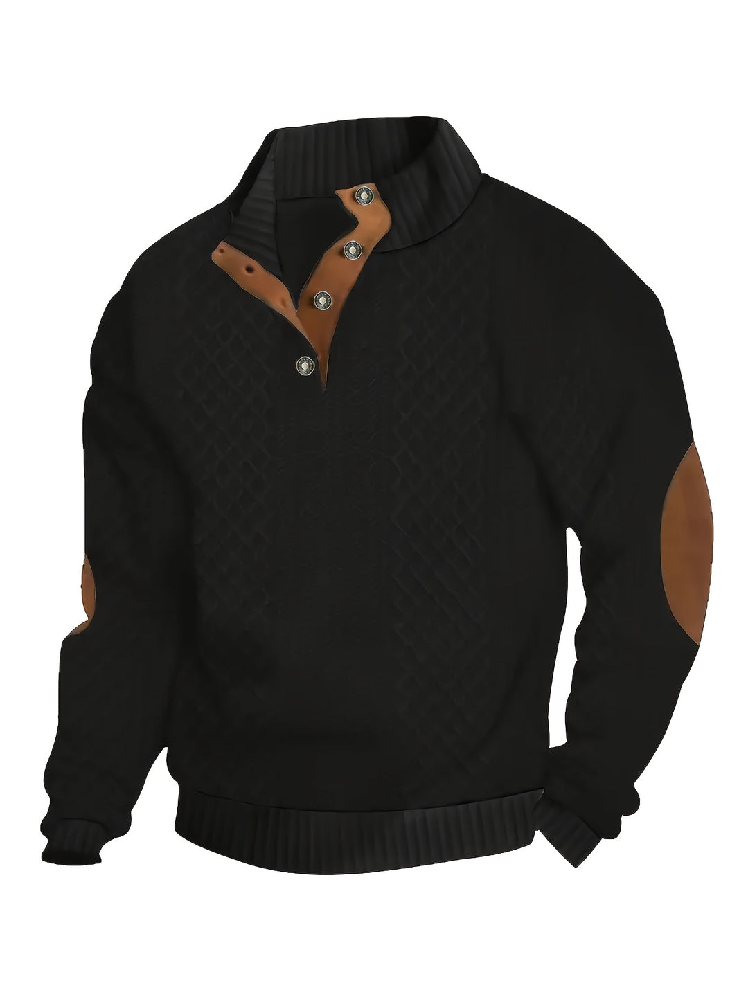 Gabriel | Textured Stand-Collar Jumper