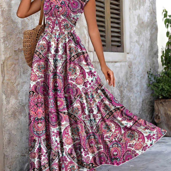 Tabitha | Paisley Print Maxi Dress