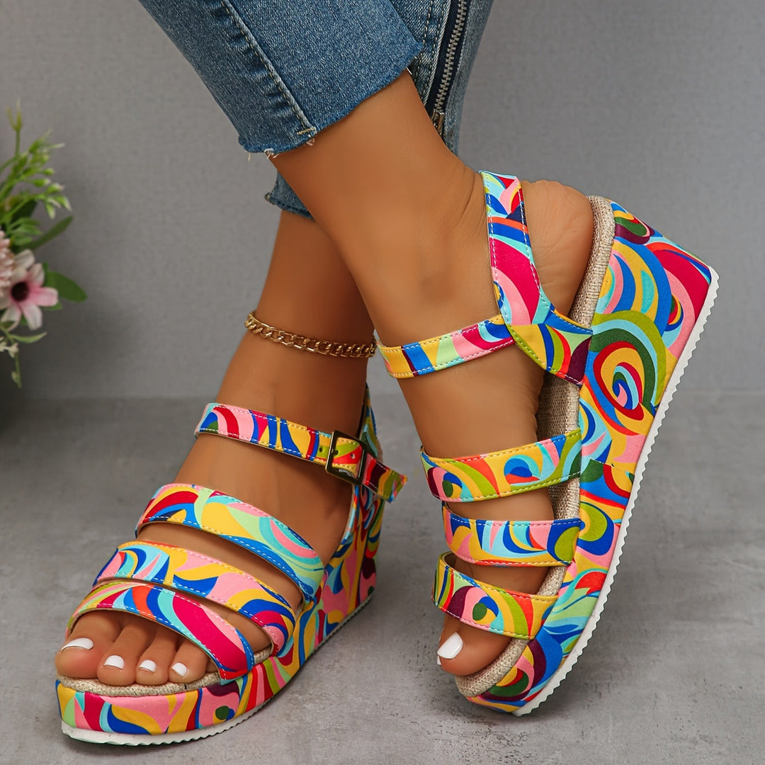 Vanessa | Stylish Platform Ankle Strap Sandals