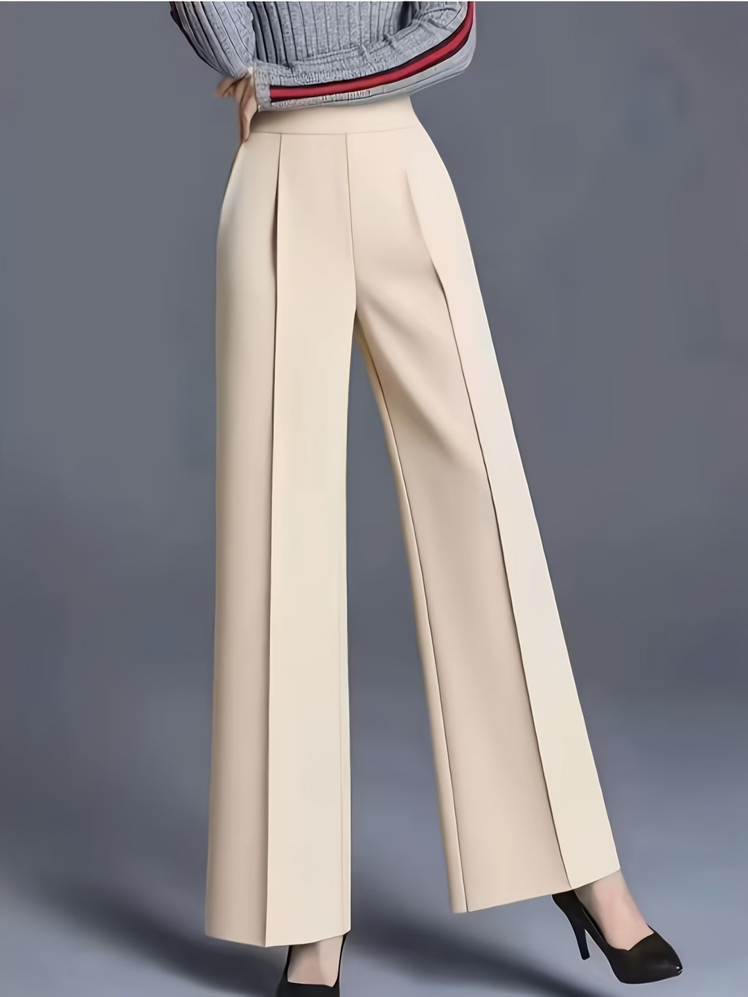 Marlene | High-Waisted Straight-Leg Trousers