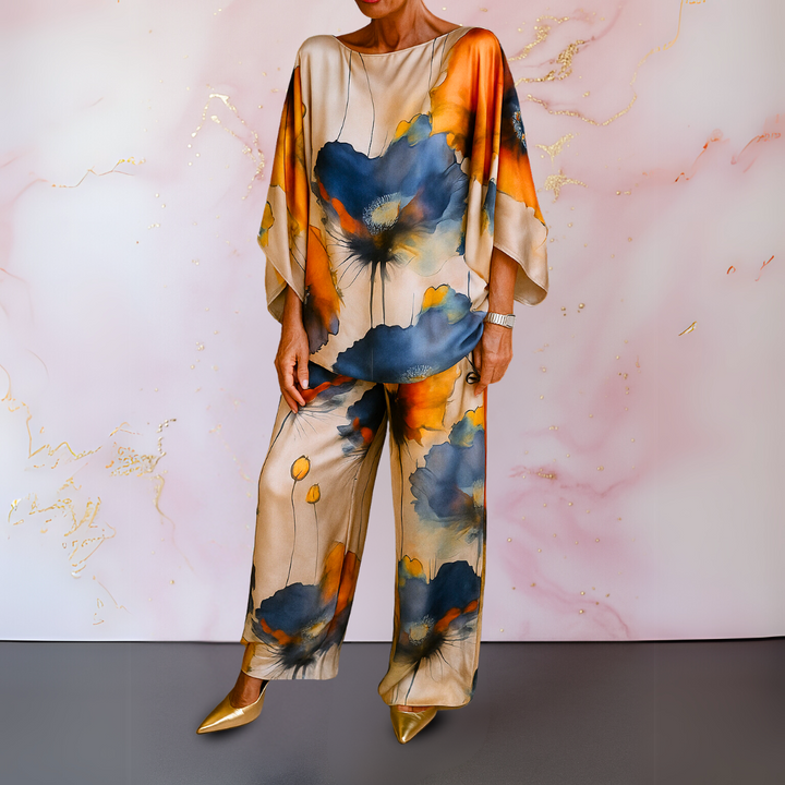 Cordelia | Stylish Satin Two-Piece Set