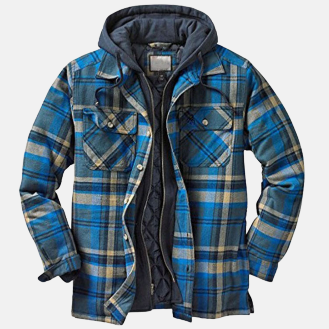 Roland | Rugged Checked Hooded Jacket