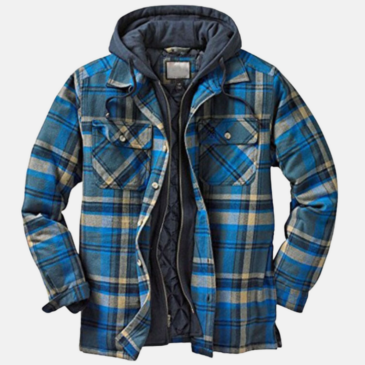 Roland | Rugged Checked Hooded Jacket