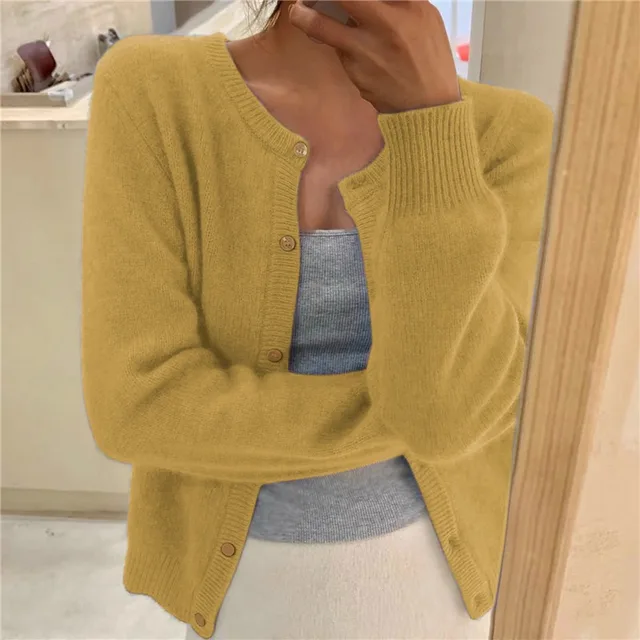 Fleur | Soft Round-Neck Cardigan