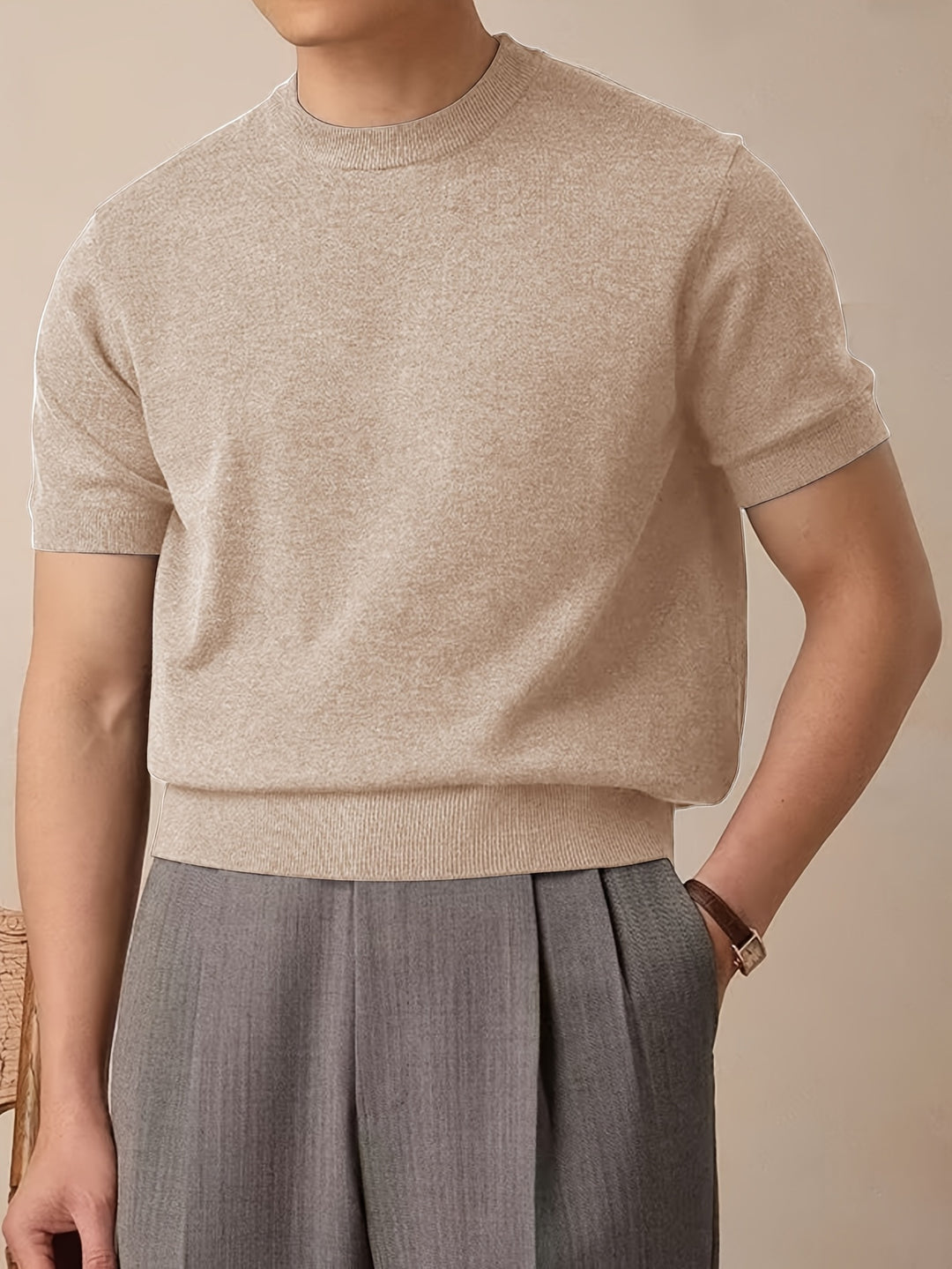 Rowland | Refined Short-Sleeve Knit Top