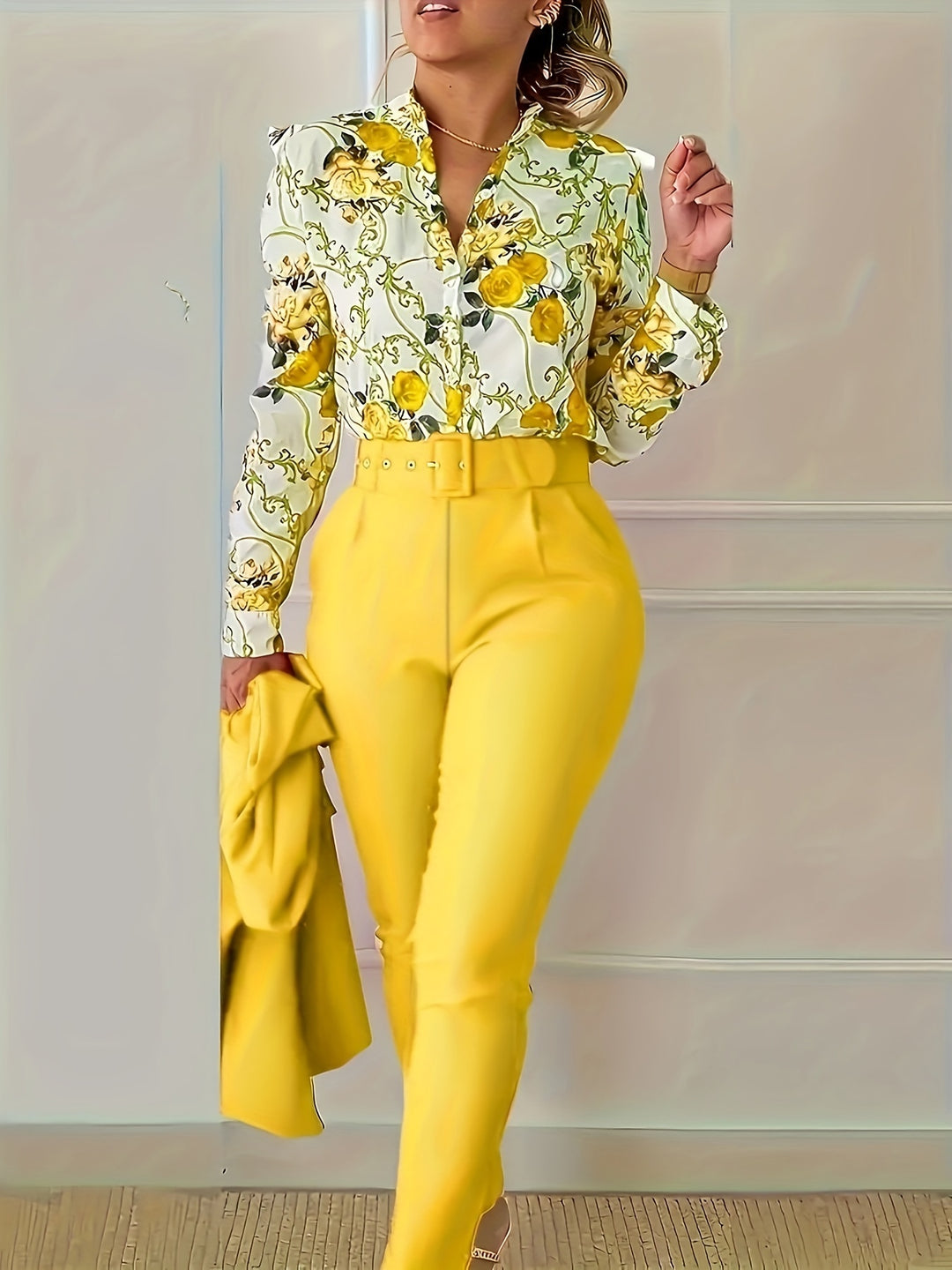 Marlene | Elegant Floral Two-Piece Set