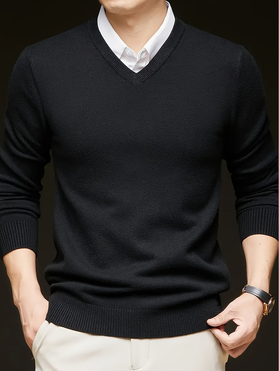 Nigel | Refined V-Neck Jumper