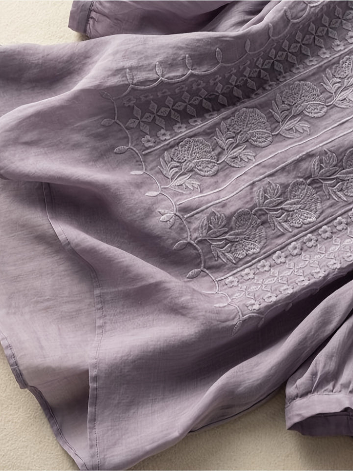 Rosetta | Embroidered Relaxed Blouse