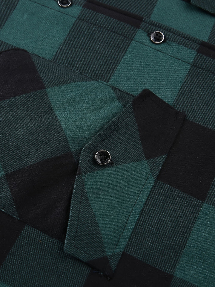 Rowan | Hooded Checked Shirt Jacket