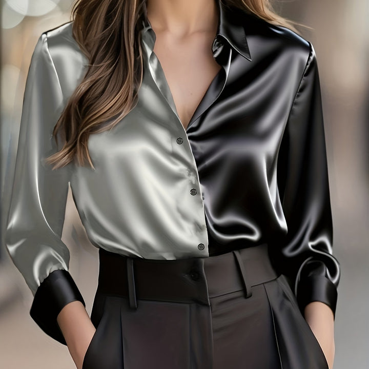 Lydia | Refined Colour-Block Shirt