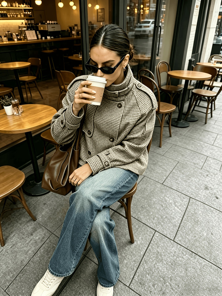 Bernadette | Refined Houndstooth Jacket