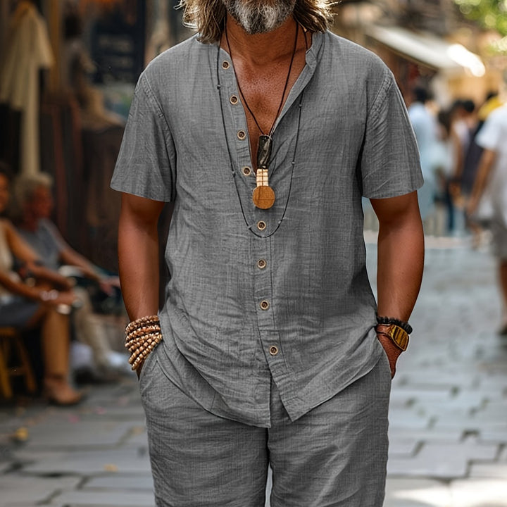 Reid | Relaxed Coastal Shirt and Shorts Set