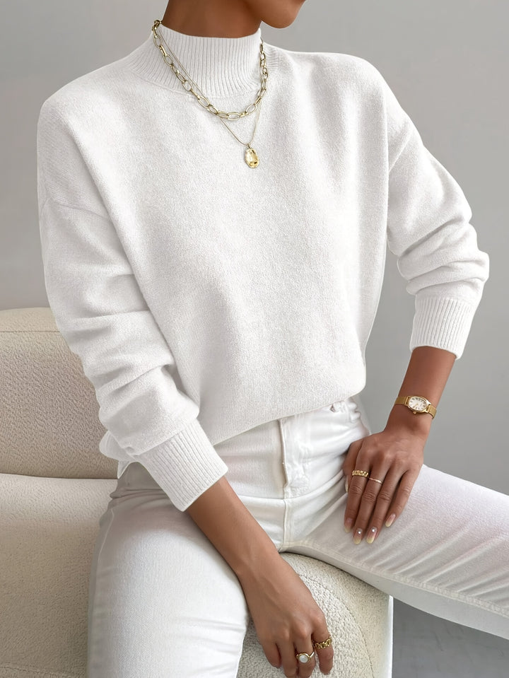 Simone | Relaxed Mock Neck Jumper