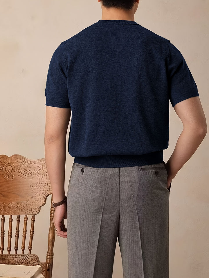 Rowland | Refined Short-Sleeve Knit Top